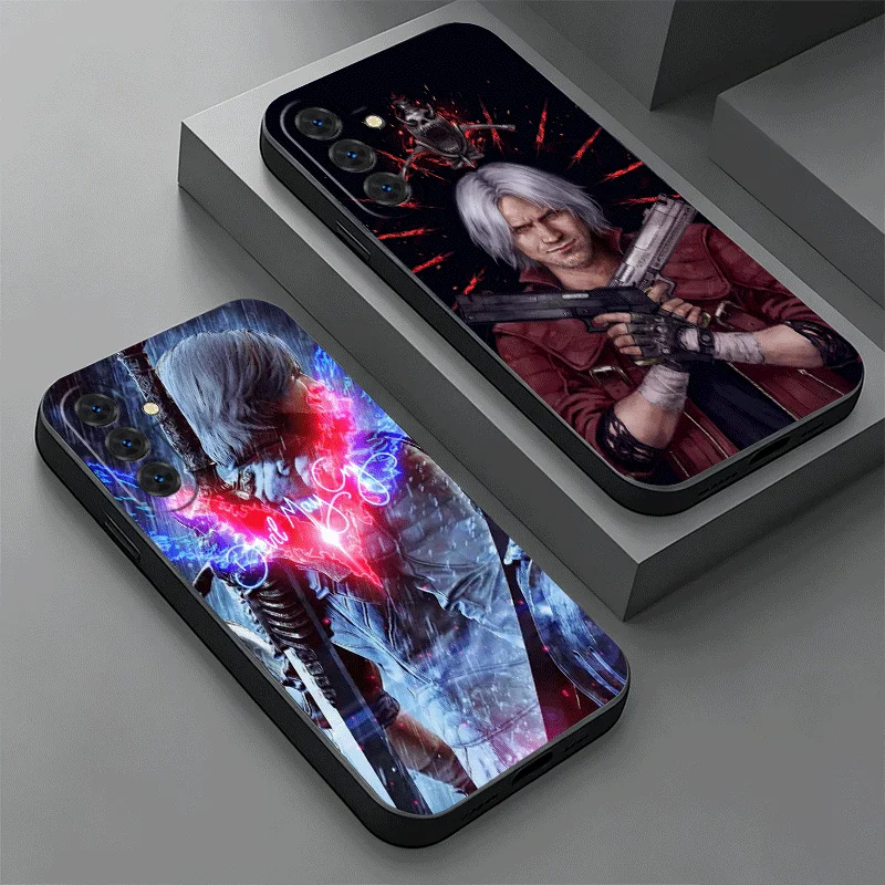 Мягкий чехол для телефона Samsung A17 A37 A57 A16 A36 A56 A15 A35 A55 D-Devil M-May Cry 5 A14 A34 A54 A13 A33 A53 A27 A26 A25 A24 A23