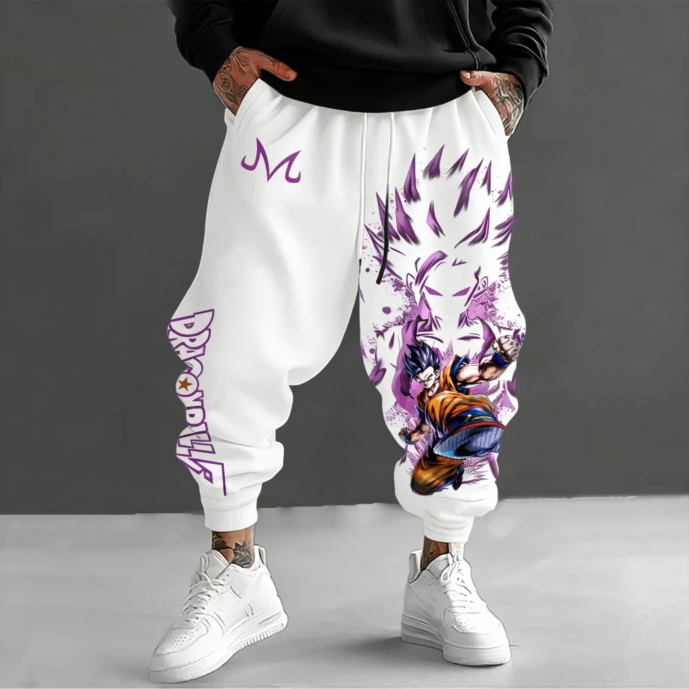 Unisex Cotton Long Pants Dragon Ball Z Gohan 2026 Summer New Product Harajuku Anime Printed American Hip Hop Loose Casual Pants - view 2