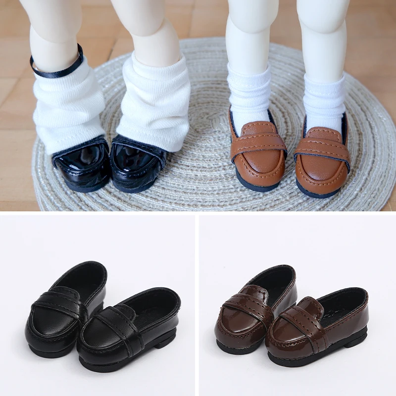 

1/6 Bjd Doll Flat Student Shoes Leather Shoes Doll Uniform Shoes Fashion Doll Casual Shoes Doll Accessories For 1/6 Bjd Yosd Msd