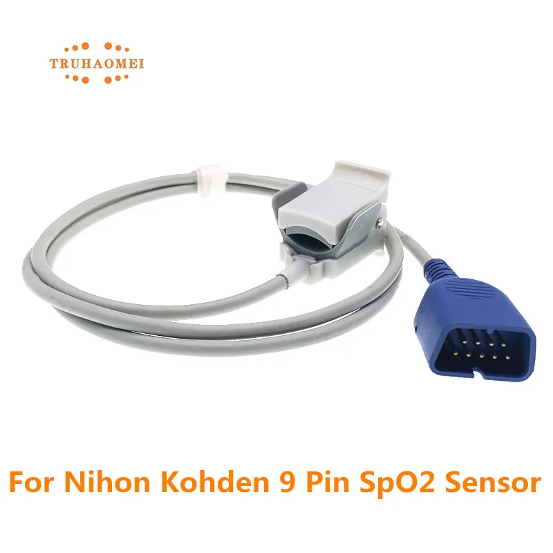 For Nihon Kohden Reusable Adult Child Neonatal Wrap SpO2 Sensor 9 Pin Lifescope BSM Series TL-201T Pulse Rate Oximeter Probe