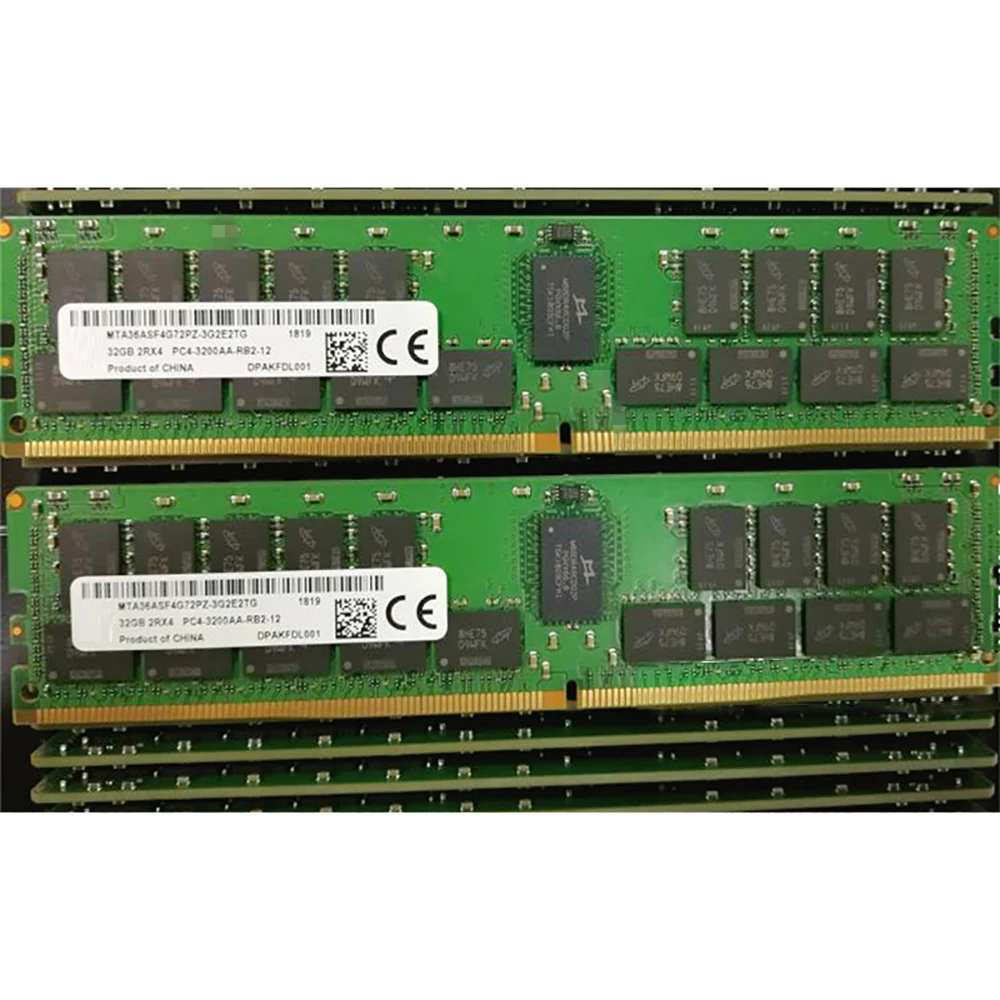 

1 шт. для MT RAM 32 ГБ 32 ГБ 2RX4 DDR4 3200AA REG RDIMM MTA36ASF4G72PZ-3G2E2TG/VG Серверная память