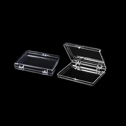Clear Jewelry Organizer Box Beads Gemstone Storage Case Coin Badge MemoryCard Earring Display Box Acrylic Sundries Container