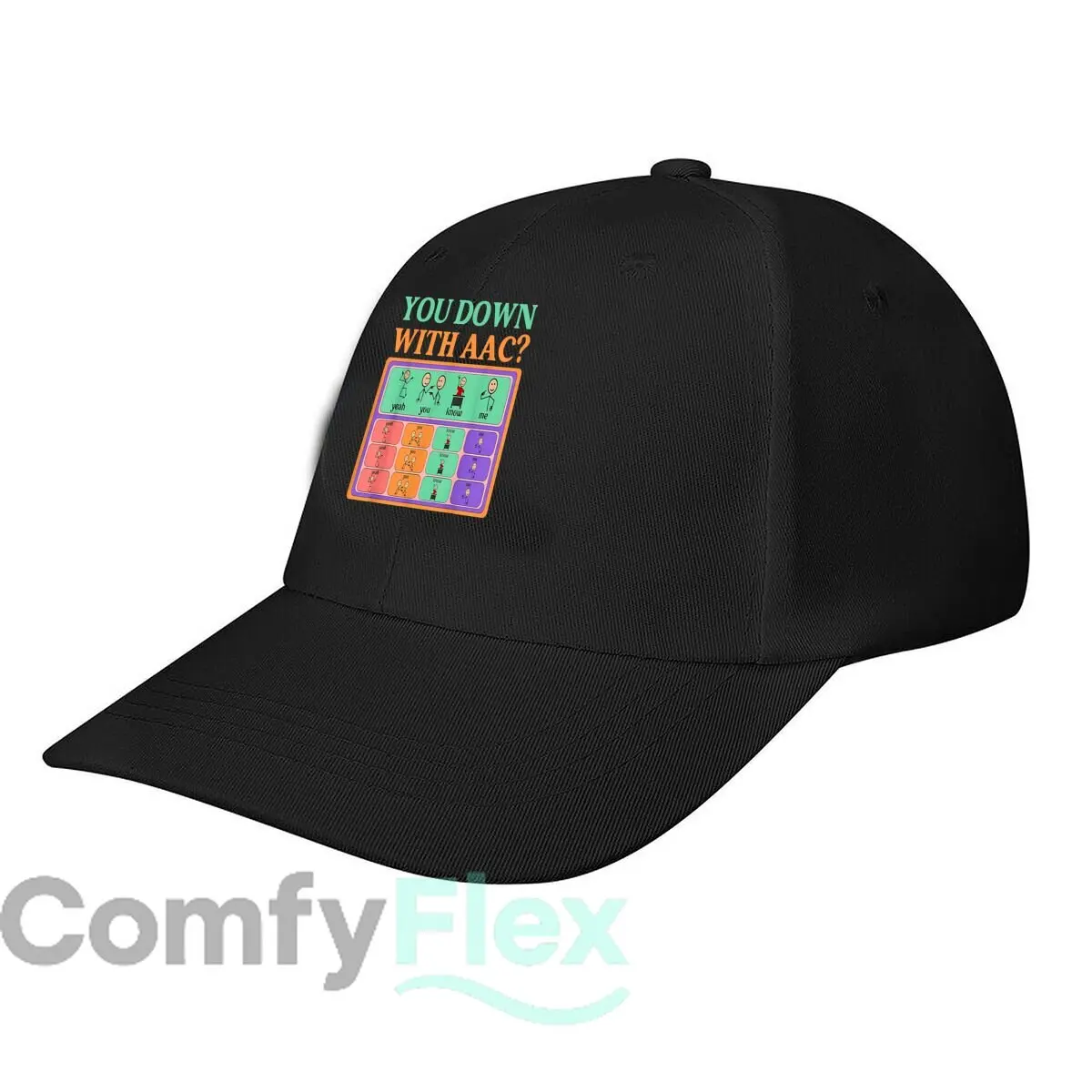 You Down With AAC Autism Advocate Baseball Cap Fashion Men Sunhat Women's Outdoor Sports Snapback Cap
