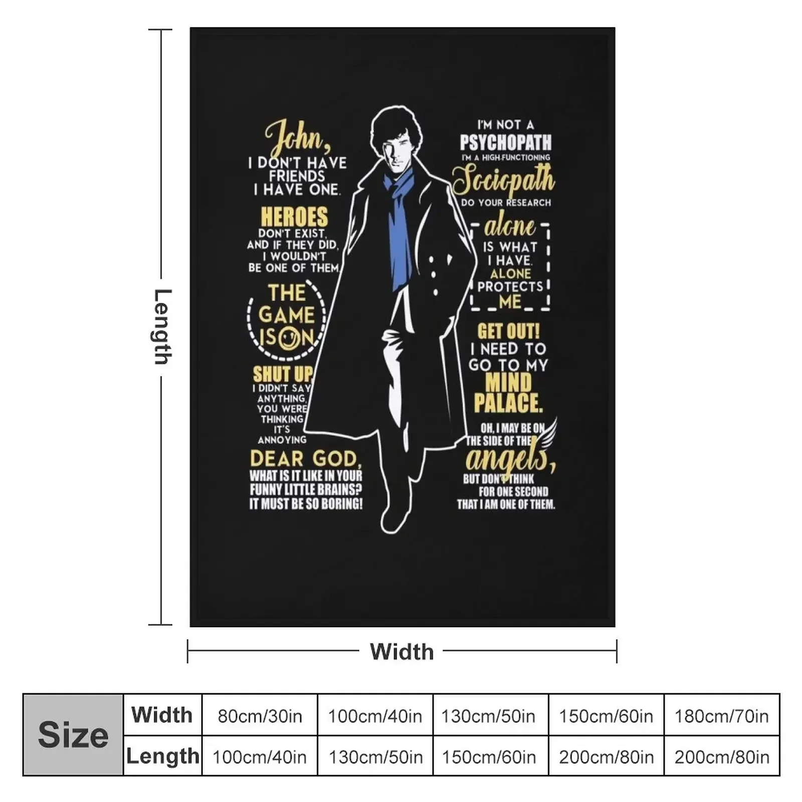 Detective Quotes V3.0 Throw Blanket christmas decoration Sleeping Bag Summer Designers Quilt Personalized Gift Blankets