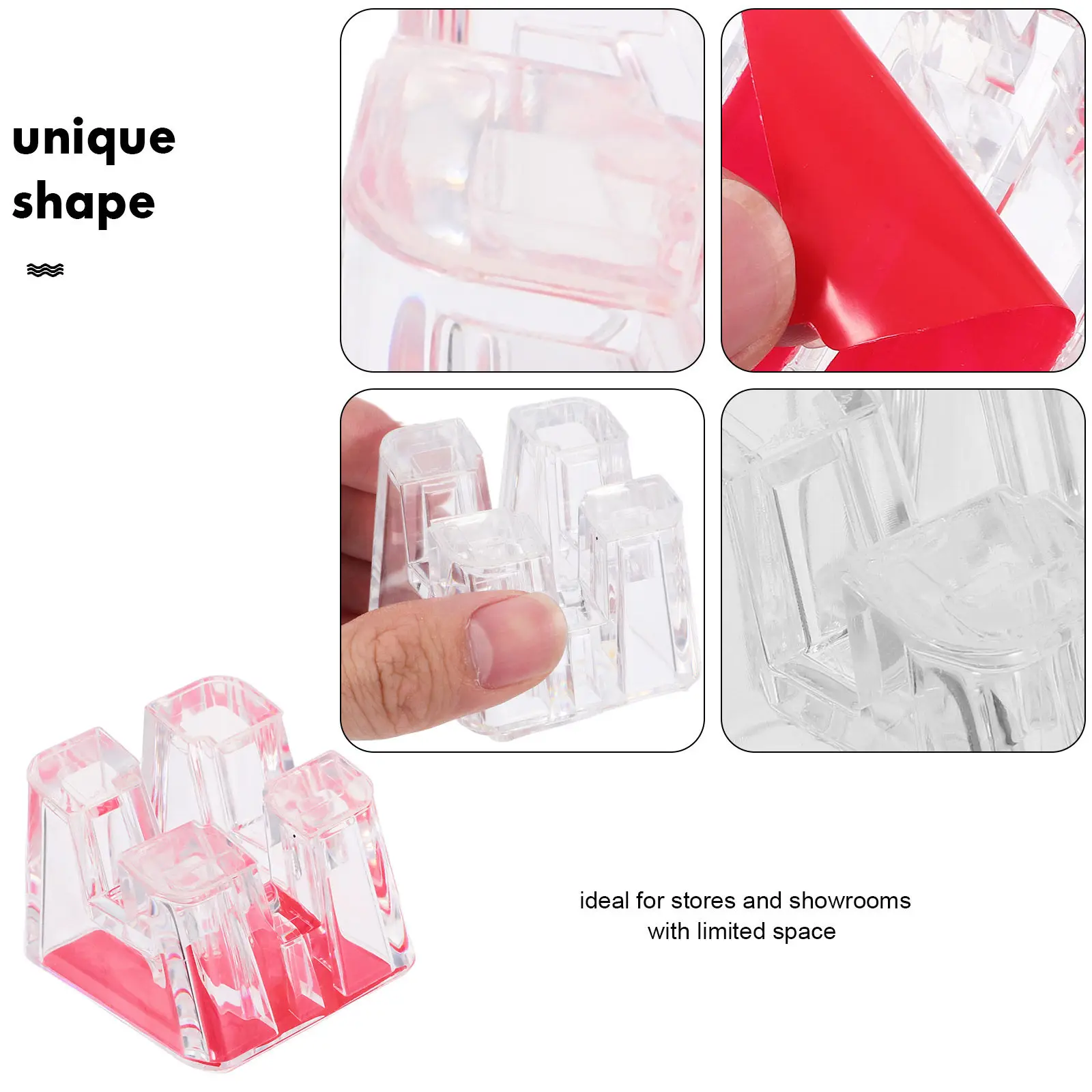 Clear Acrylic Smartphone Display Stand Antitheft Desktop Cell Phone Holder Shop Office Mobile Phone Showcase Showcase Rack