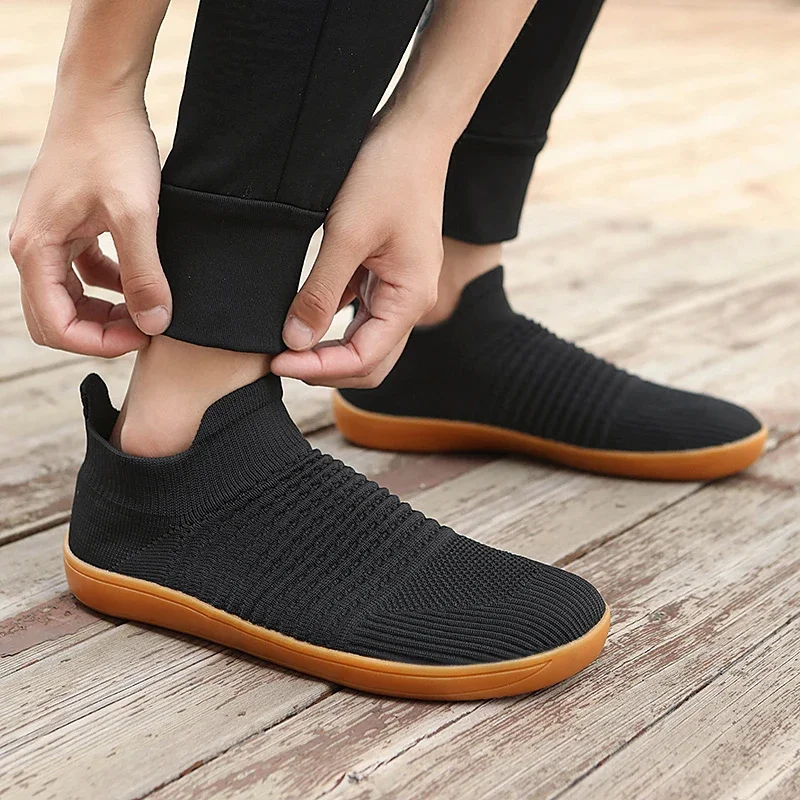 Men Shoes slip on summer Mesh Sneakers Husband Slip-On Casual Shoe breathable Soft Soed Walking Shoes Mommy Shoes Mens Sneakers