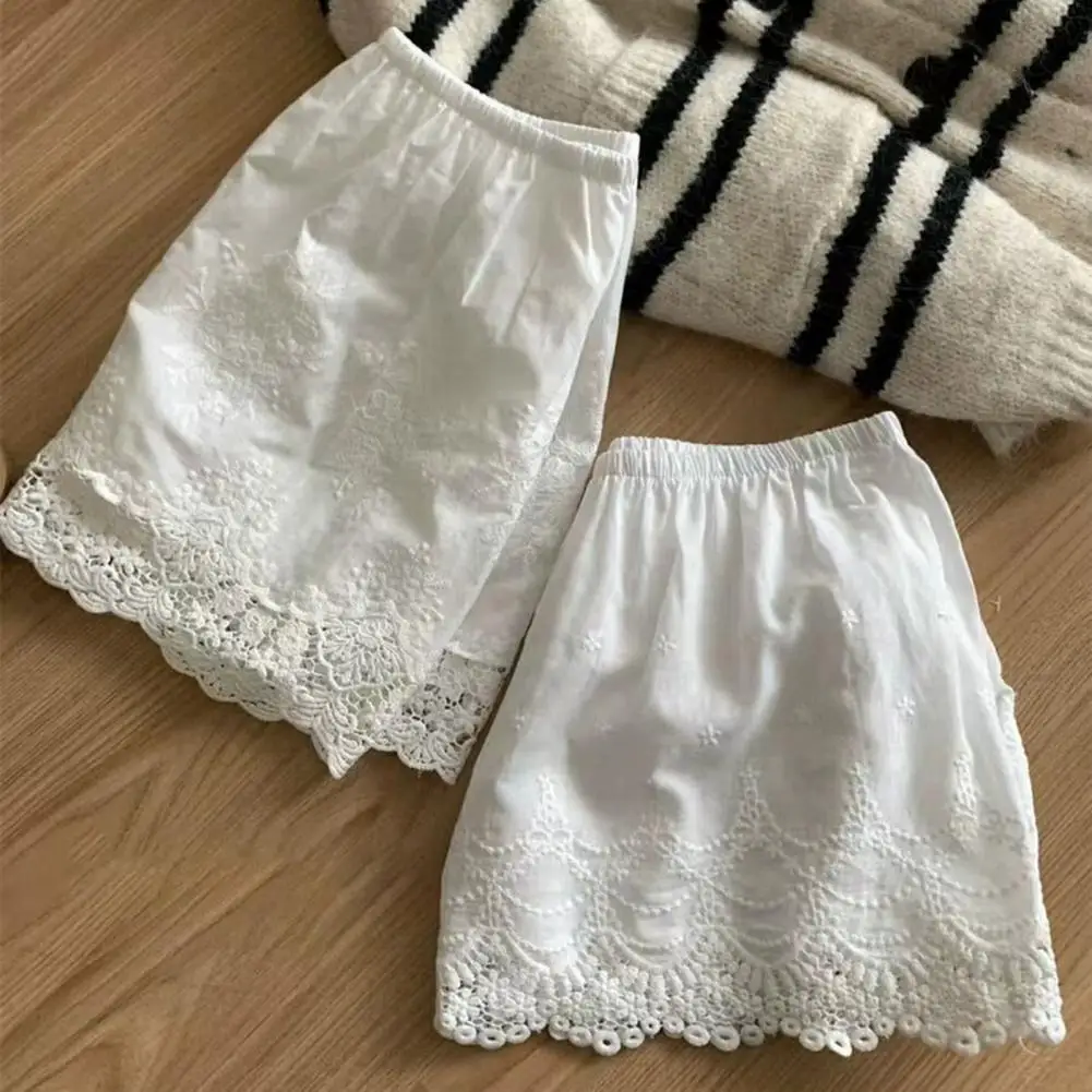 Shirt Extender Polyester Spandex Shirt Extension Piece Elegant Lace Flower Pattern Shirt Extender for Women High for Layering