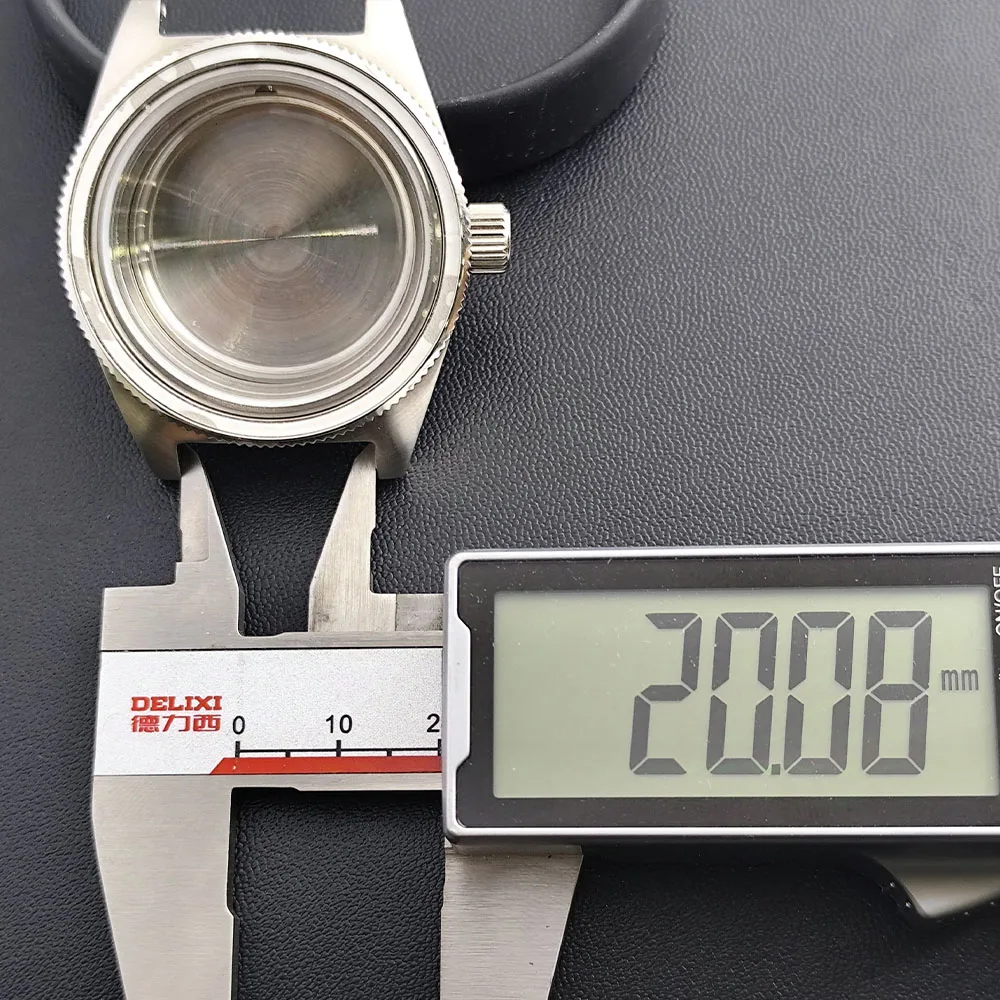 40.5 مللي متر صالح NH34 NH35 NH36 NH38 NH70 NH72 حركة الفضة الفولاذ المقاوم للصدأ الياقوت كريستال ساعة زجاجية علبة SNE Wacth صندوق