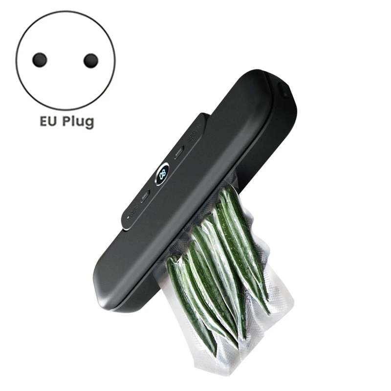 Вакуумный упаковщик Маленькая вакуумная машина для пищевых продуктов Машина для сохранения свежести Компрессионная машина для запечатывания Бытовая машина для запечатывания (ЕС)