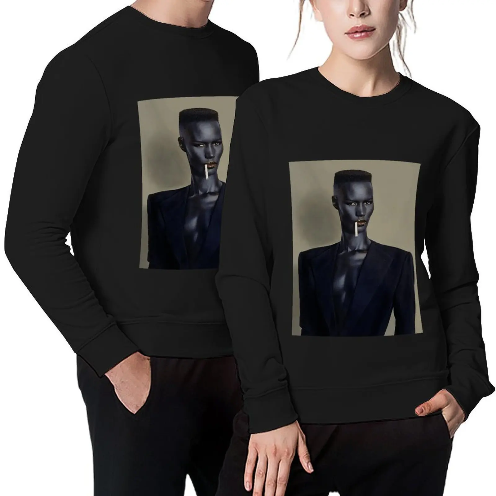 

Lucky Gift Grace Jones Christmas Holiday Pullover men's autumn clothes autumn new products men's clothes winter man sweatshirt