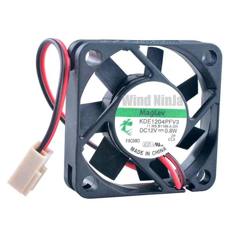 

KDE1204PFV3 4cm 4010 40mm fan 40x40x10mm DC12V 0.8W Magnetic bearing 2pin Cooling fan for power monitoring host