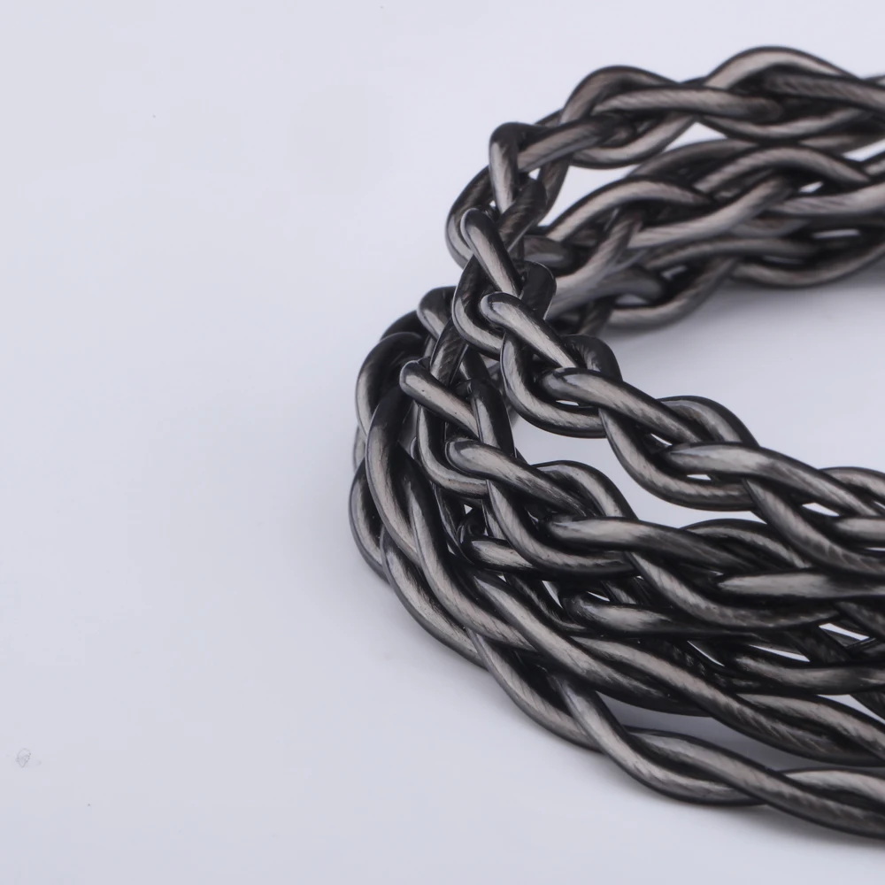 PULA-4-Core IEM Fone de ouvido Upgrade Cabos, Áudio Equilibrado, OCC + OFC, Tipo-C, MMCX, 0,78, 2 Pin Connector, Headset Cord