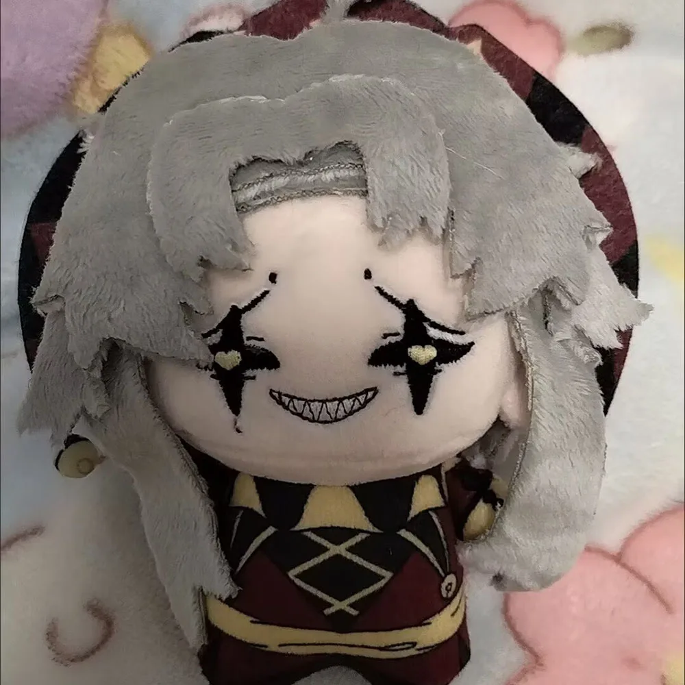 

Freak Circus Pendant Pierrot Plush Doll 10cm Peripherals Printed Pierrothe Stuffed Toys Fans Collect XMAS Present Gift