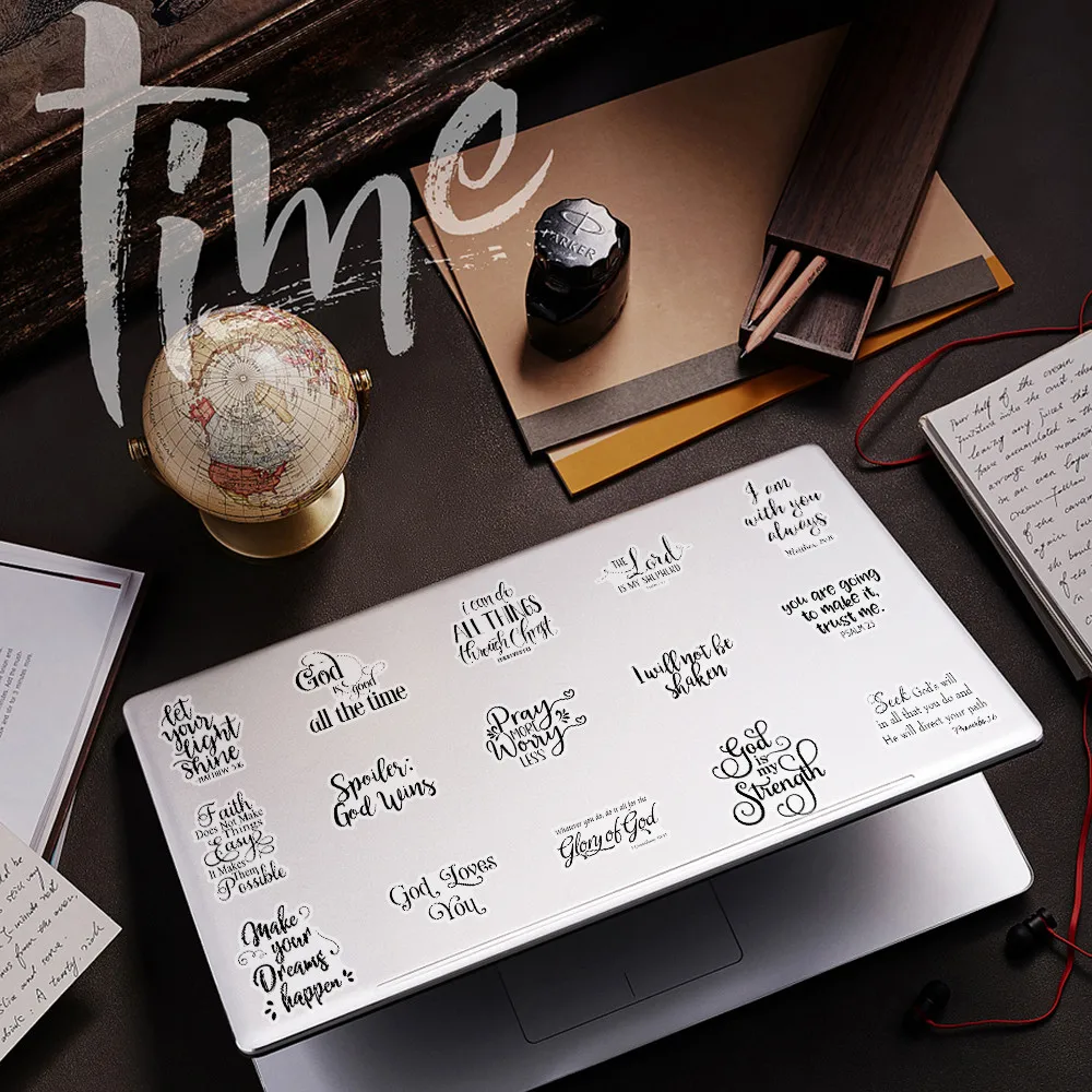 51Pcs Bible Verse Sticker Set - Religious Christian Decor Stickers RecordingYourLife Store