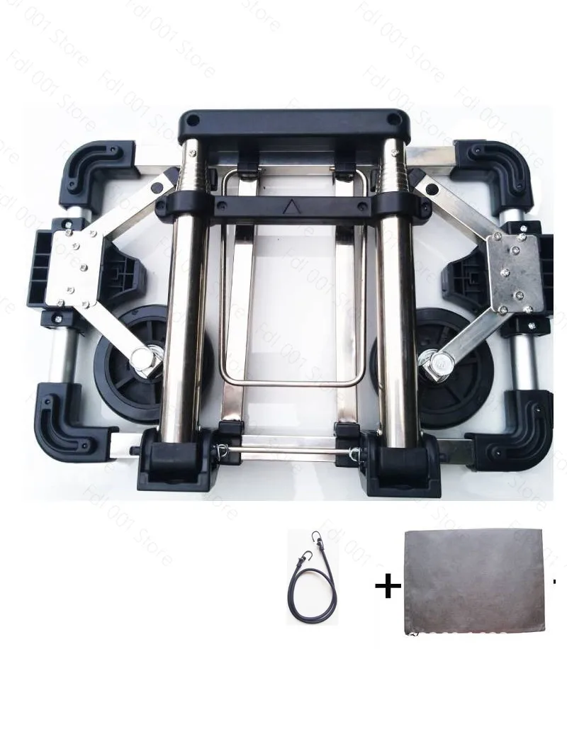 Folding small pull cart, ultra-small pull rod cart, home shopping shopping, pulling goods, travel, hand-towed luggage cart