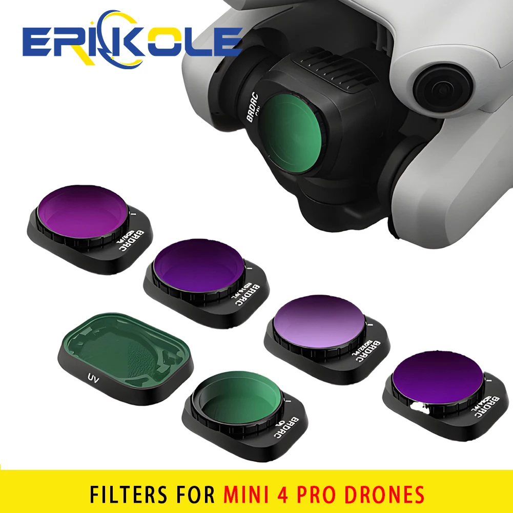 For Dji Mini 4 Pro Filters, Multi Coated NDPL Filters Set for DJI Mini 4 Pro Drone Accessories UV ND Adjustable CPL Lens filter