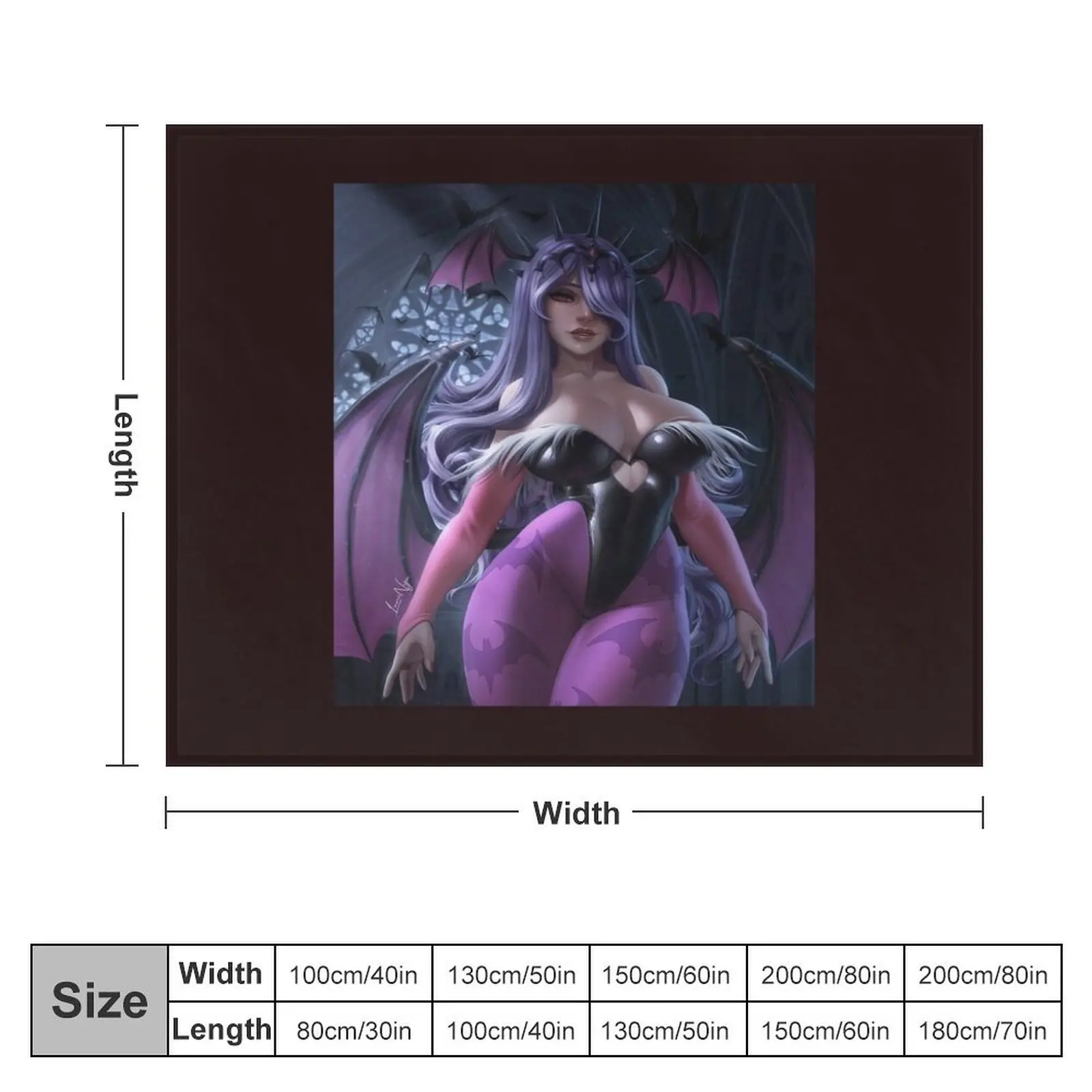 Morrigan Aensland Throw Blanket Shaggy Tourist Soft Big Soft Blankets