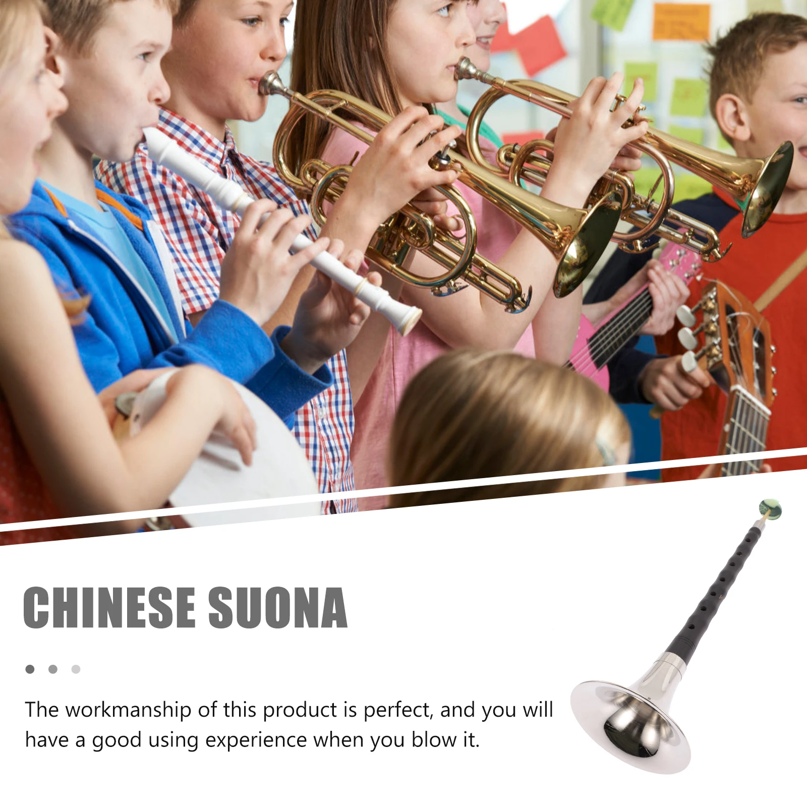 

Suona Chinese Suona Durable RustProof Beginner Student Wind Instrument Professional Wind Music Chinese