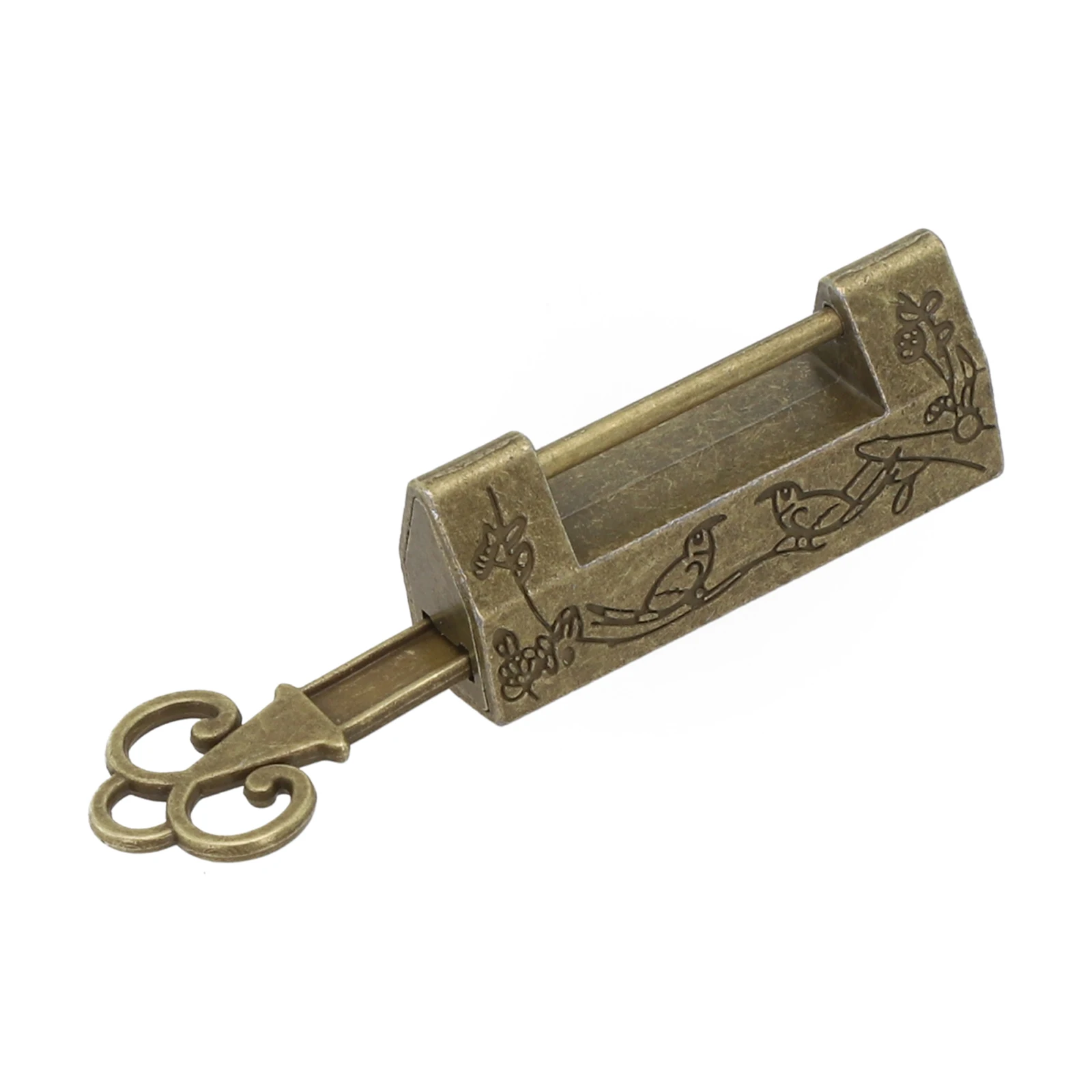 محتوى الحزمة للاستخدام الفعلي، قفل على الطراز الصيني، عنصر قابل للجمع، كلمات رئيسية عملية ومزخرفة، تصميم عتيق