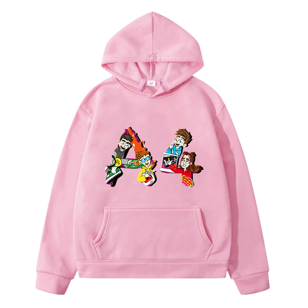 Merch A4 Lamba Hoodies para meninos e meninas, Moletons com capuz, Hoodies de desenhos animados, roupas de bebê, Y2K, bebê, meninos, moda, novo, outono