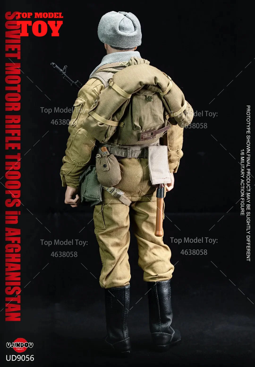 UJINDOU UD9056 Sowjetischer Motorgewehrtruppen im Maßstab 1:6 in Afghanistan Actionfigur Modell 12'' Männlicher Soldat zum Sammeln