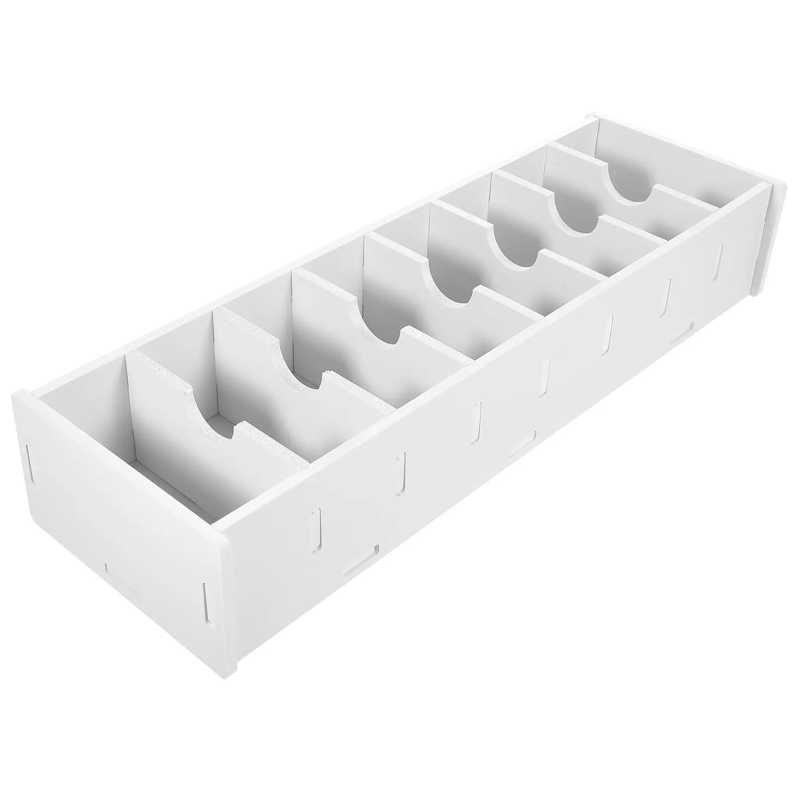 

Business Card Holder Storage Box White Design Desk Organizer ID Display Stand Small Size Office Supplies
