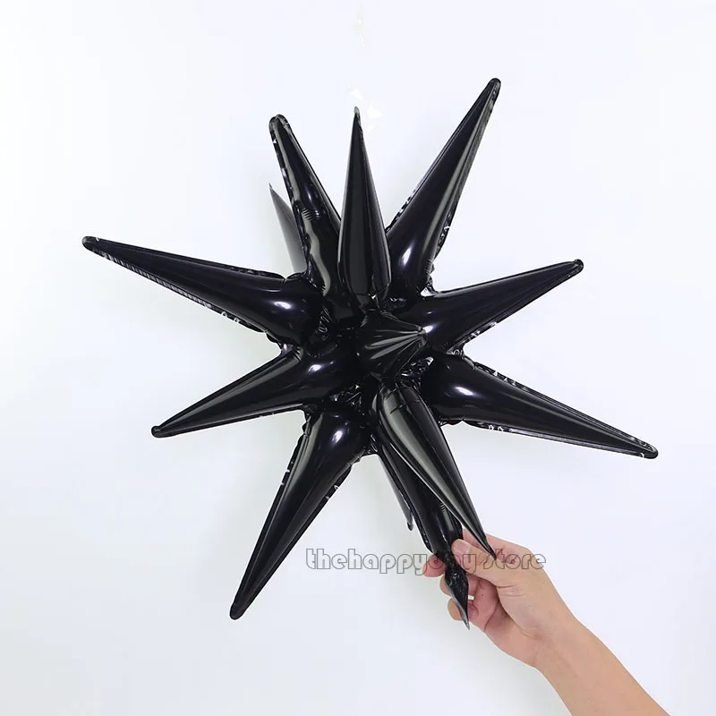 /1pcs siamesische Explosion Stern Ballon Starburst Luftballons Kegel Folie Luftballons Neujahr Weihnachten Hochzeit Geburtstags feier Dekor – Detail 7