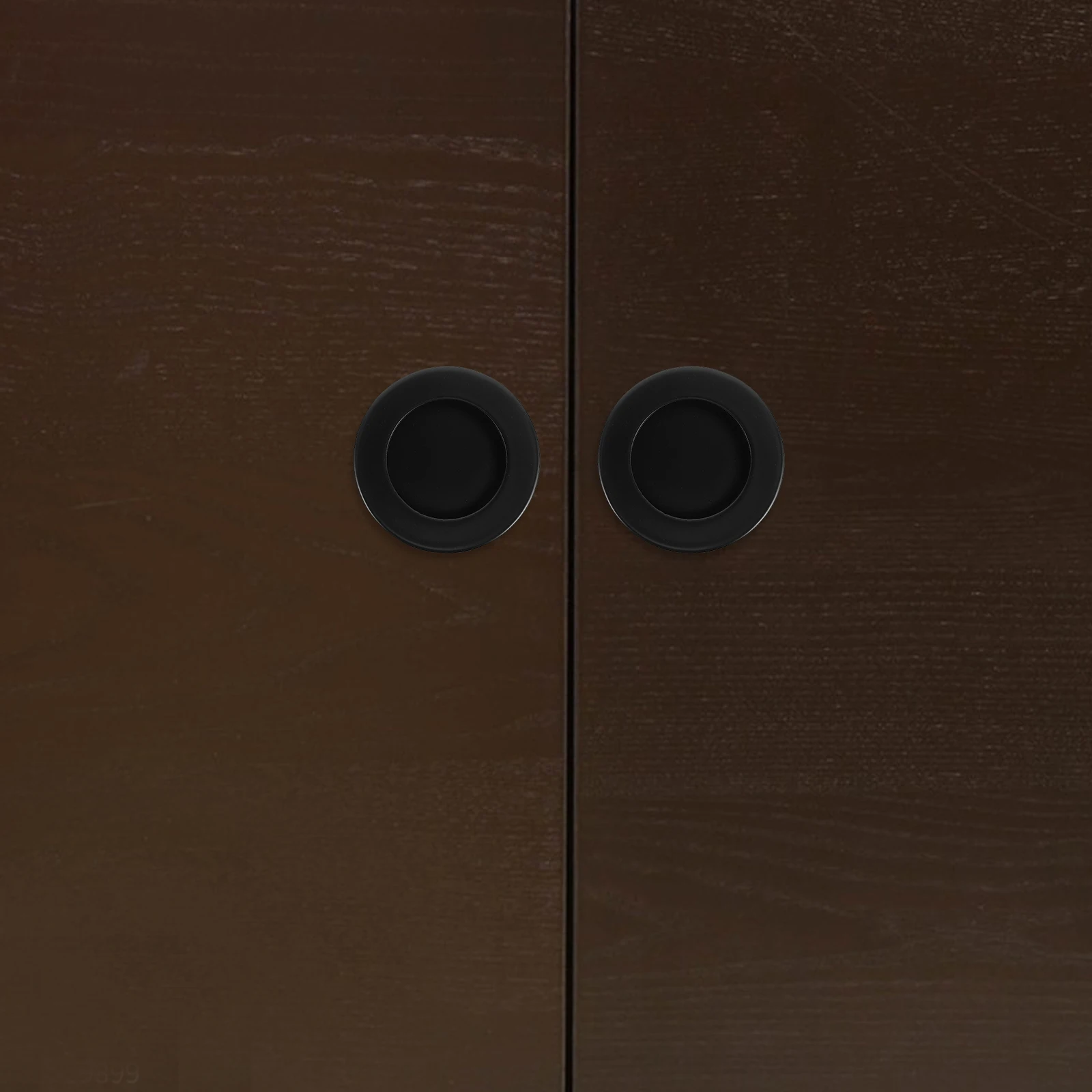 

2pcs Invisible Wardrobe Handle Hidden Curved Door Pulls Stainless Steel Closet Cabinet Sliding Barn Dresser Recessed Concealed