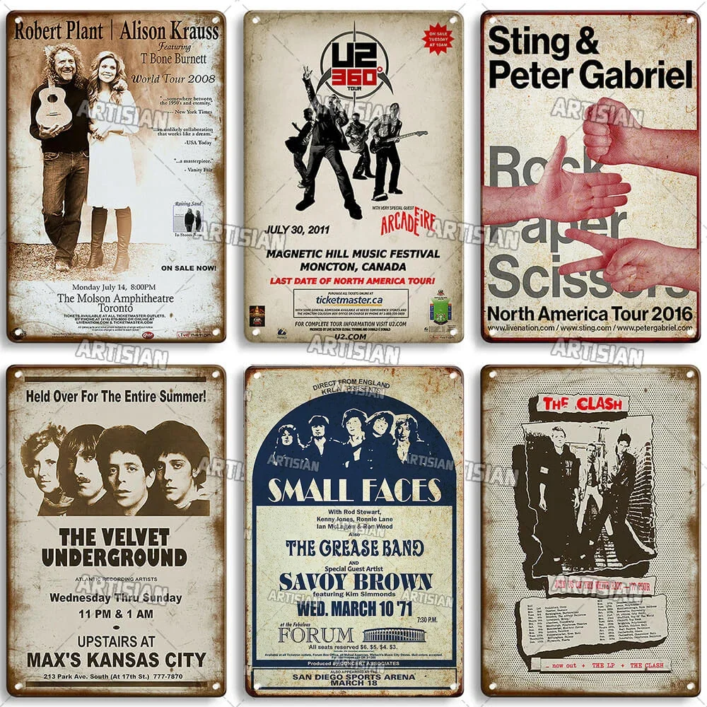 لافتة قصدير معدنية لموسيقى الروك الكلاسيكية الفنية ، المنزل ، البار ، ديكور الجدار ، لوحة مجوية ، مقهى ، فن اللافتات المعدنية ، ديكور صناعي #2