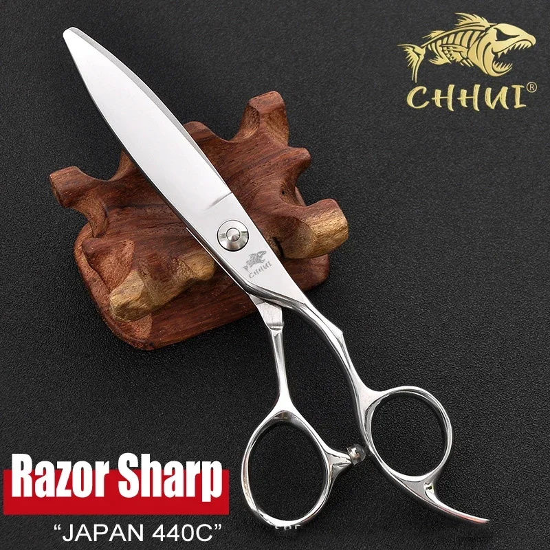 

Japan 440C 6.0 Inch Wide Blade Shears Hair Scissors Professional Haircut Hairdressing Cutting Barber Scissors Shop Tool Salon