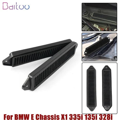 Nuevo 2 uds filtro de capó de aire de cabina solo para BMW E chasis E82 E88 E90 E91 E92 E93 X1 M3 128i 135i 328i 335i filtro de aire OFI086