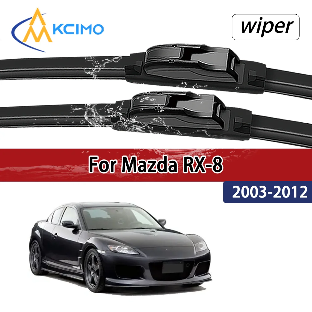For Mazda RX-8 SE3P FE	2003-2012 2004 2005 Compatible Durable Silent Front Wiper Blades Car Windscreen Auto Window Accessories