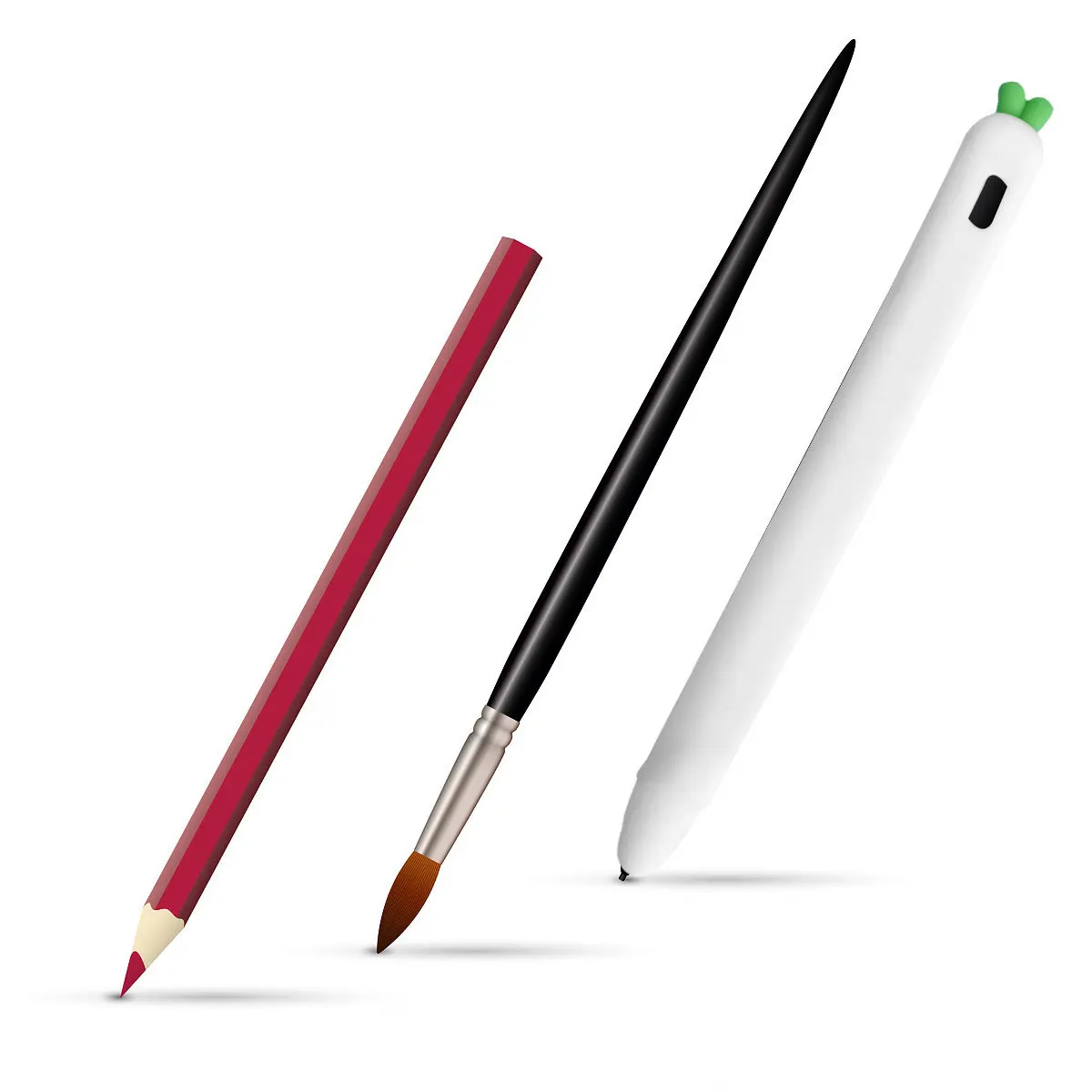 

Carrot Protective Cover Shaped Stylus Pen Bracket Holder Cute Cases Touchscreen