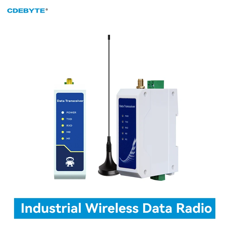 SX1268 LoRa 433MHz RS485 Half duplex 30dBm Long Range 10km Modbus Relay LBT Din-Rail High Performance Sem fio Data Transmission