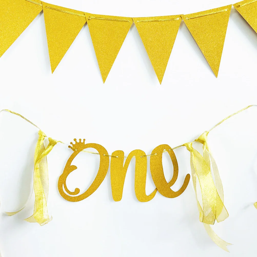 

JOINPAYA High Chair Banner for Baby Shower Decorations Newborn Party Decoration Bunting