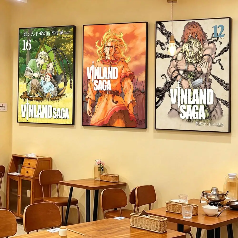 anime Vinland Saga Poster Poster HD Printing Cozy and Warm Style for Home Decor for Bedrooms Cafes Gift Giving