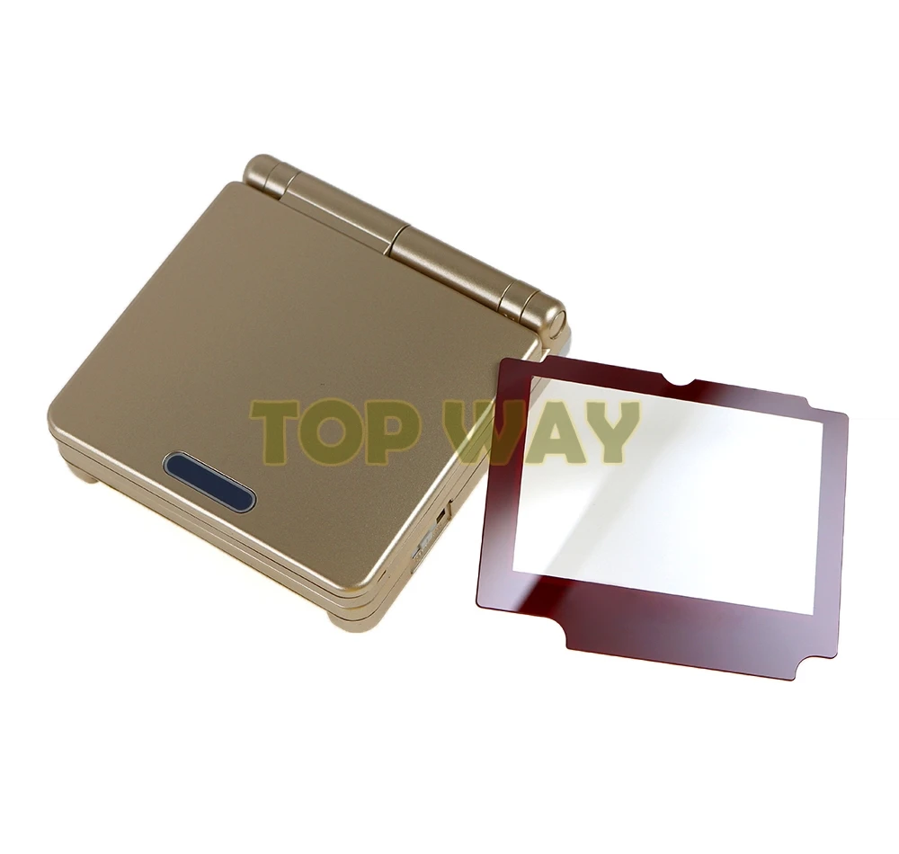 Cubierta de Panel de protección de lente de pantalla de cristal, pieza de reparación para Protector de lente GBA SP, 2 uds.