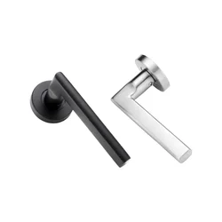2PCS 304 Stainless Steel Barn Door Handles For Interior Doors Indoor Room Outdoor Wooden Door Single Side Handle Without Lock