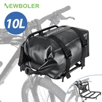 NEWBOLER-bolsa para bicicleta de montaña, 10L, portaequipajes frontal, bolsa, estante para equipaje, accesorios para bicicleta, capacidad de carga de 15kg