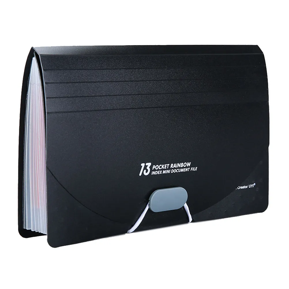 

13 Compartment A6 Accordion File Folder Expanding Receipt Organizer Three Side Seal Portable Document Organizer Coupon Holder