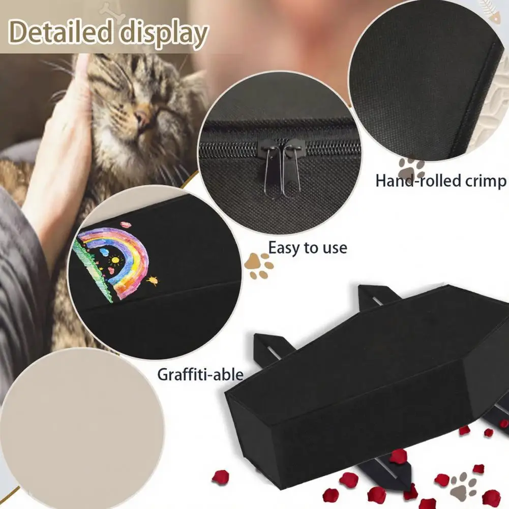 

Pet Remains Container Pet Body Bag for Cats Dogs Eco-friendly Burial Cremation Casket Portable Sealing Storage Bag with Privacy