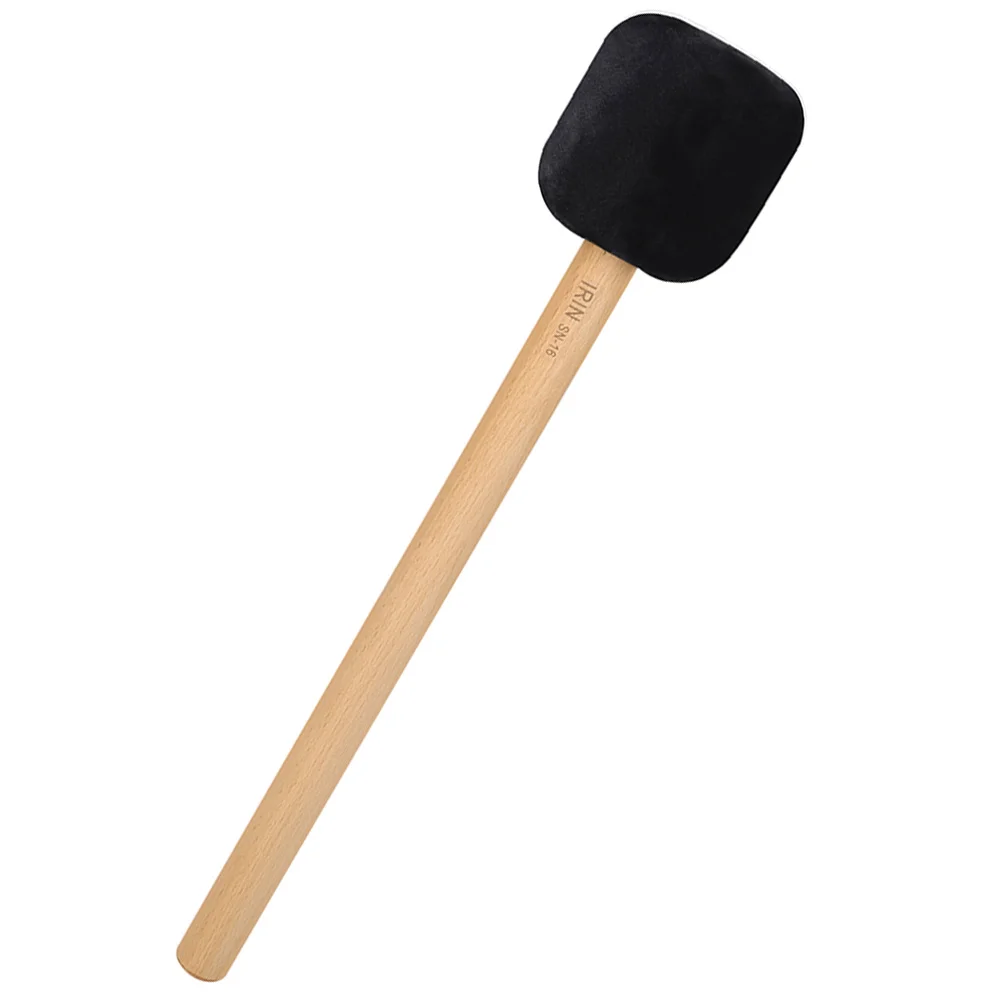 

Bass Drum Mallets Wood Handle Drumsticks Performance Percussion Stick Replacement Drum Parts Accessories Non Slip Design
