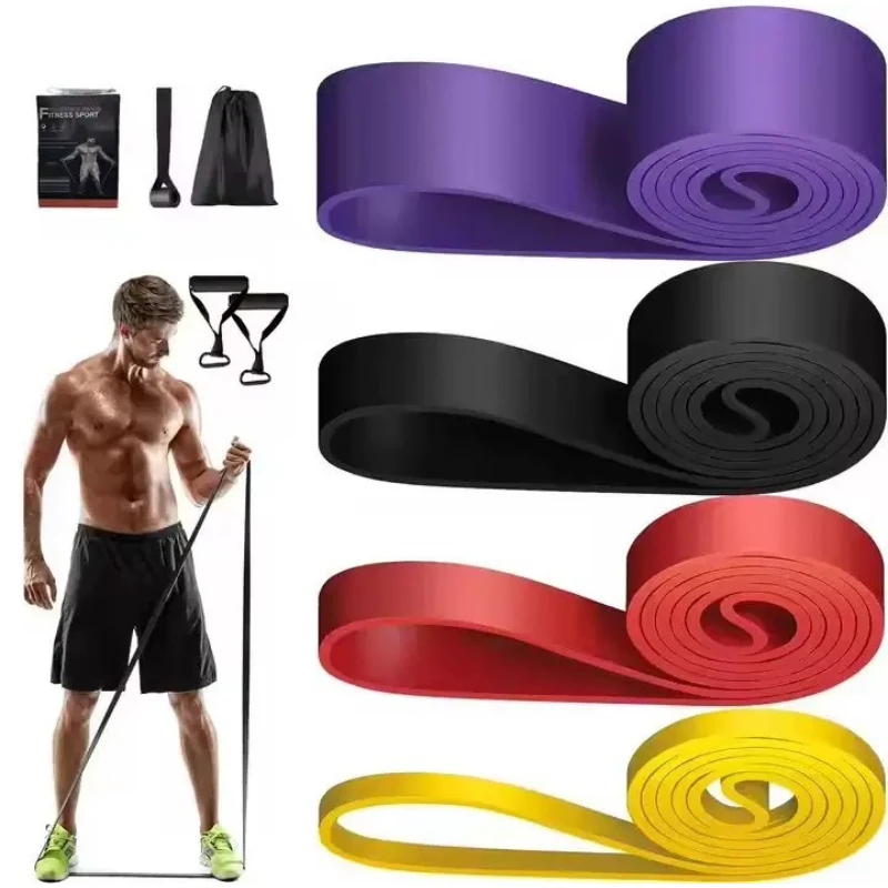 1PC TPE Fitness Resistance Bands Pull Up Assist Band Yoga Strength Training Stretch Bands for Chest Squat Workout