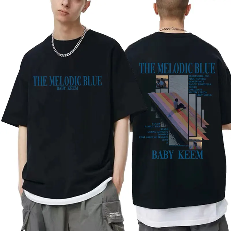 

Rapper Baby Keem The Melodic Blue Album 2025 T-shirt Men Hip Hop Fashion Oversized T Shirts Men's Casual Cotton Vintage T-shirts