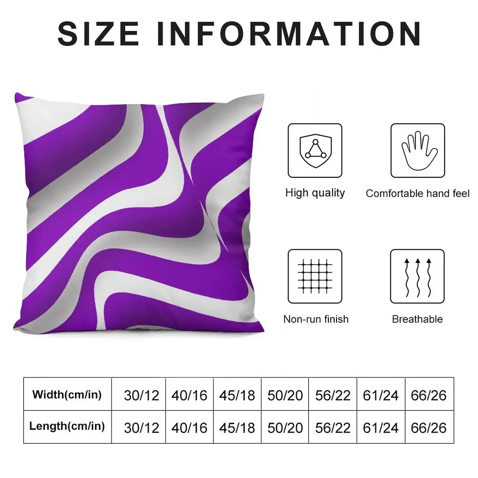 Abstract Strips Art white Purple Throw Pillow christmas pillow case ornamental pillows for living room pillow