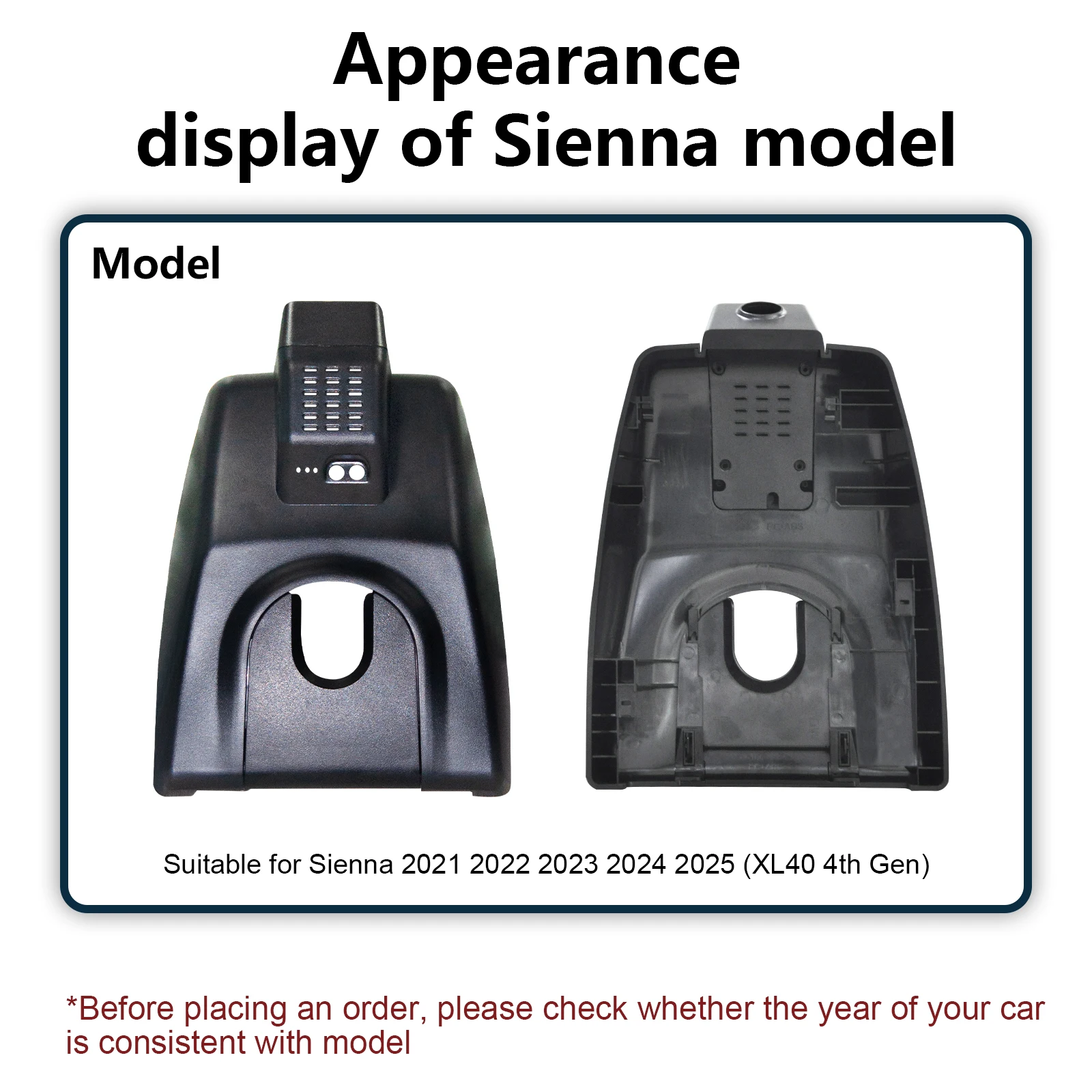 Mangoal 4K Starvis 2 IMX678 IMX675 Sensor Dash Cam For Toyota Sienna Gen4 XL40 2021-2026 Dash Car Camera WiFi & APP GPS DashCam