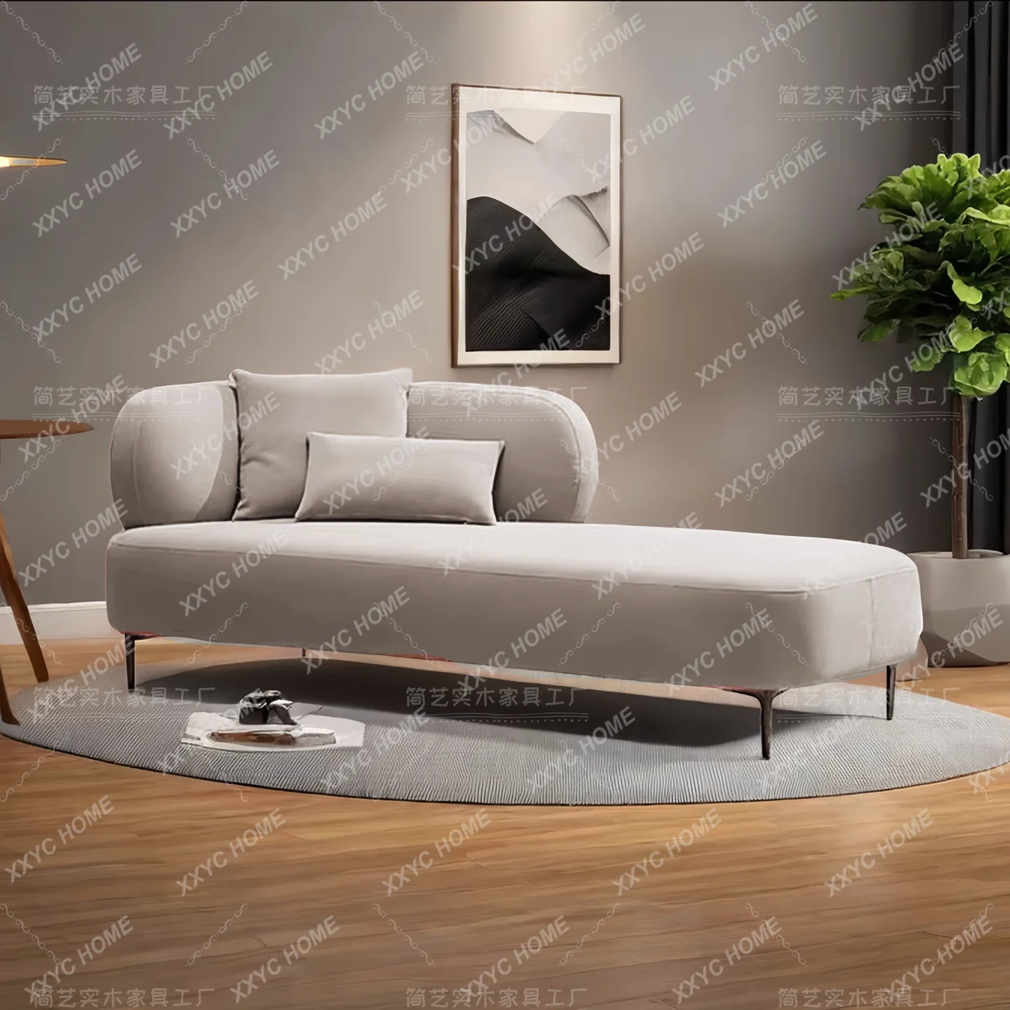 Modern simple living room leisure chaise longue minimalist beauty couch lazy sofa bedroom chaise longue