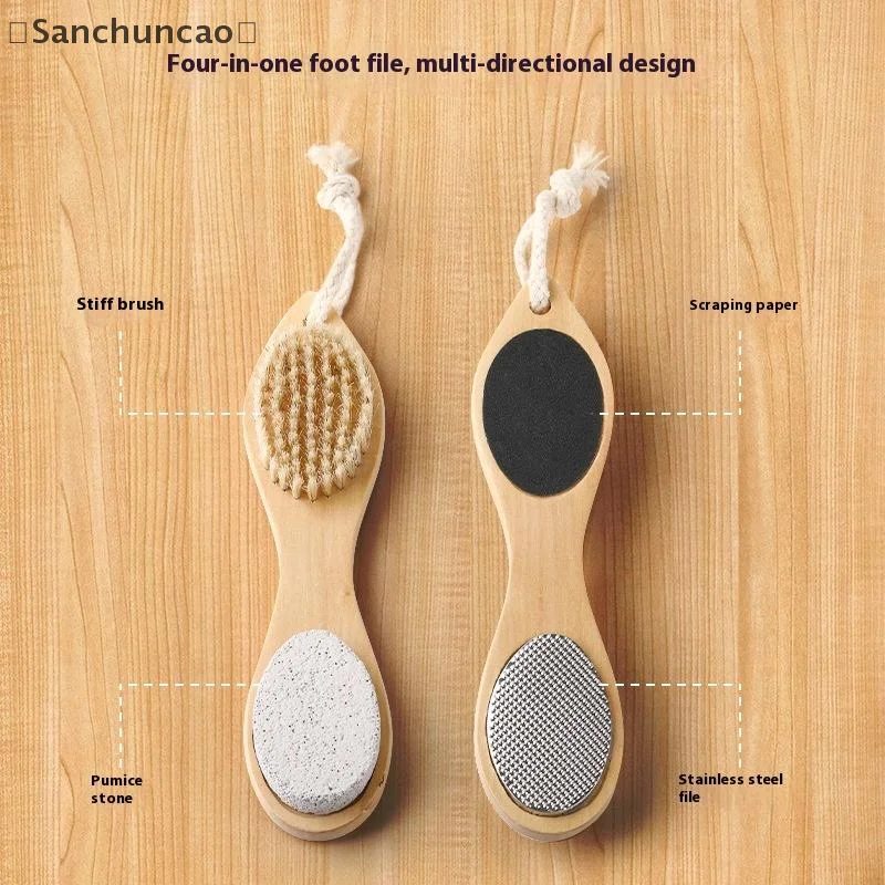 〔산〕1/2개입 4-in-1 발 각질 제거기 발 관리 도구 발 각질 제거 브러쉬 큐티클 네일 관리