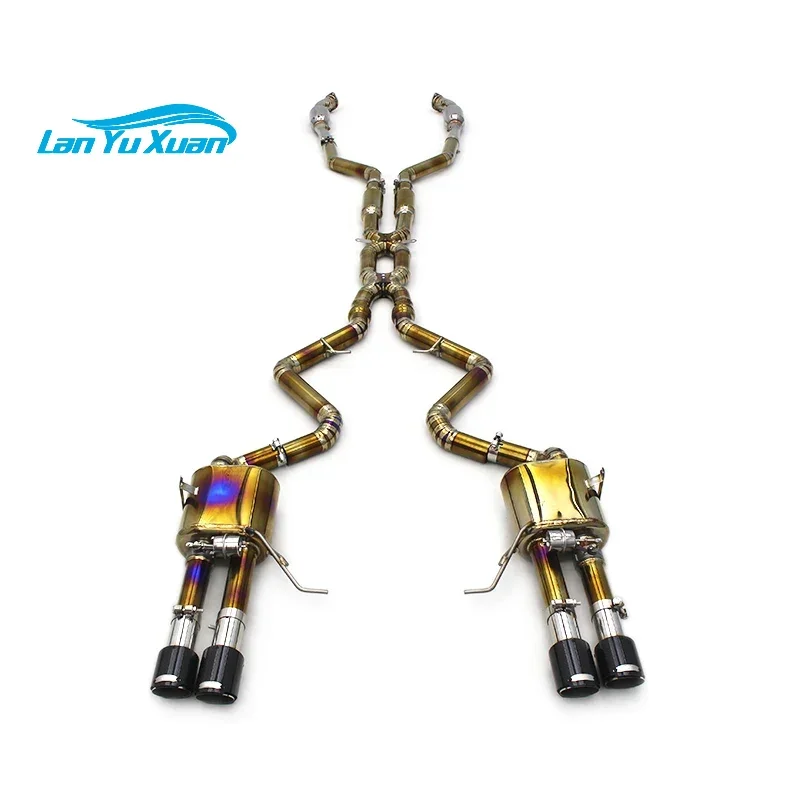 Tuning Titanium Gold Catback For BMW M3 E90/E92/E93 V8 4.0L 2008-2013 Sport Valved Exhaust Catback Muffler System