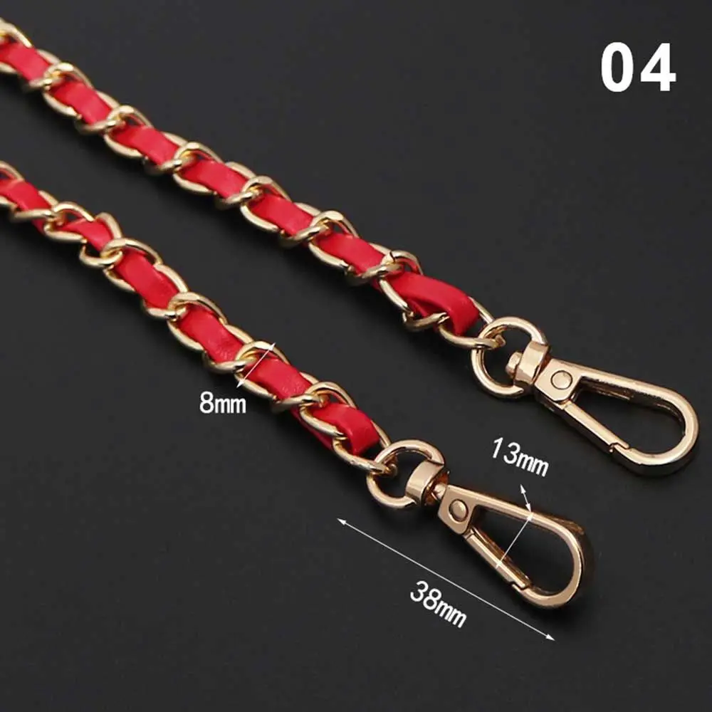 الفاخرة استبدال مقبض حقيبة قابل للتعديل أجزاء حقيبة الأجهزة حقيبة سلسلة محفظة معدنية حزام حقيبة جلدية حزام حقيبة كروسبودي حزام #1